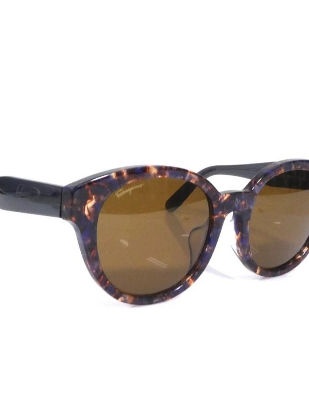 Salvatore Ferragamo Sunglasses Brown/Purple Plastic -